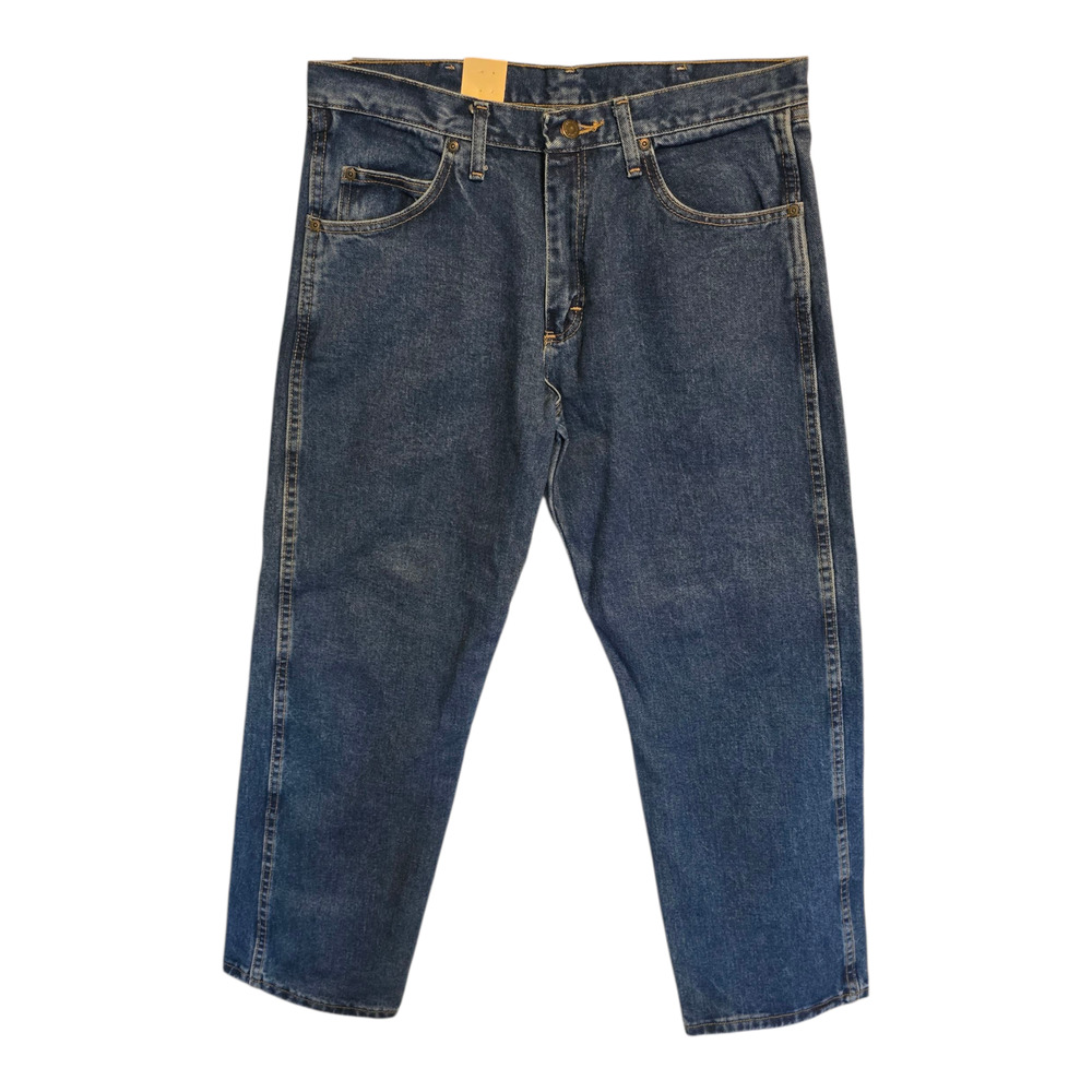 Wrangler Jeans Mens 34x30 Blue Bootcut Relaxed Fit Mid-Rise Western Classic NWT